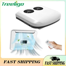 12V RV Rooftop Air Conditioner Kit Heat & Cool Trailer Electric AC Unit 12000BTU