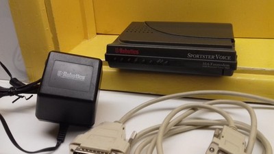 US Robotics Sportster Voice 33.6 Faxmodem komplett mit Netz Netzteil & seriellem Kabel