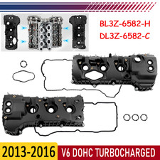Lh Rh Aluminum Valve Covers Set For 2013-2016 Ford F-150 15-17 Expedition 3.5l