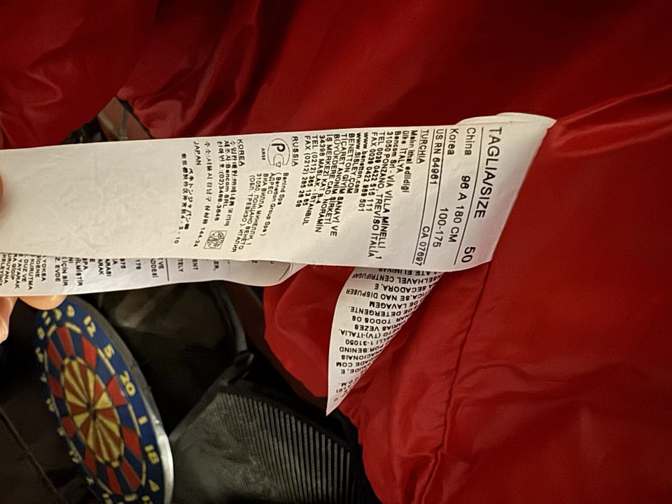 Chaqueta Benetton Earth Dos Tonos Puffer Colores Unidos Talla 50 Talla Grande Foto 4 de 4