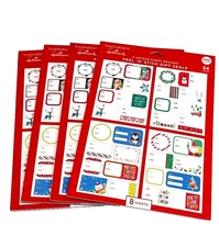 4 PK Hallmark Christmas Holiday Peel 'N' Stick Gift Tags Seals & Labels 64/Pack