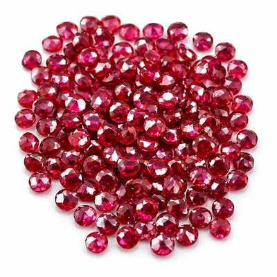 BURMESE Natural Red Ruby 5000 Ct Round Shape CERTIFIED Loose Gemstone Lot