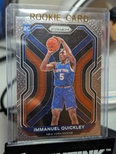 Immanuel Quickley RC 2020-21 Panini Prizm Basketball No.296 Knicks