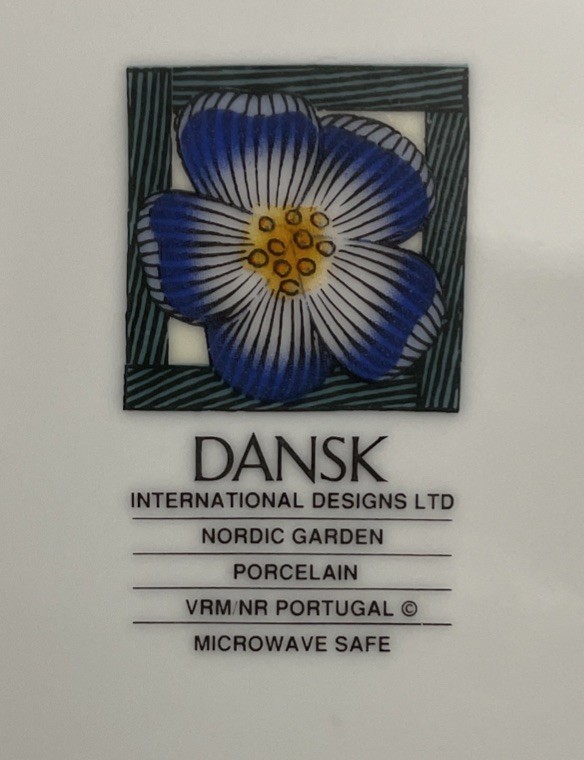 Set of 2 Dansk NORDIC GARDEN Dinner Plates 11” Thailand USED