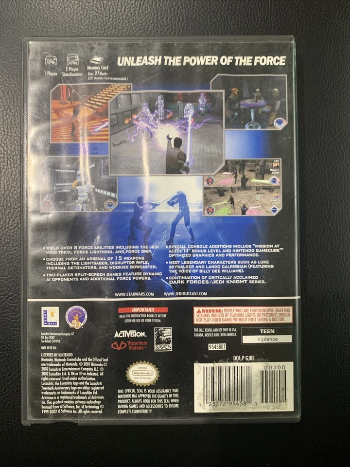 Star Wars: Jedi Knight II -- Jedi Outcast (Nintendo GameCube, 2002) - Imagem 2 de 4