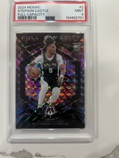 2024 PANINI MOSAIC FULL CAPACITY #2 STEPHON CASTLE ROOKIE RC PSA 9. Case Hit