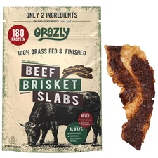 Grazly Beef Brisket Slab – Grass-Fed  Finished | Only Meat  Salt, Soft  Butte...