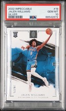 2022-23 Panini Impeccable Basketball Jalen Williams #19 /75 Silver Rookie