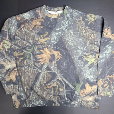 Vintage Mossy Oak Field Staff Camo Sweatshirt Adult 2XL