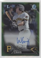 2016 Bowman Draft Chrome Pick Green Refractor 46/99 Will Craig #CDA-WC Auto 0eo6