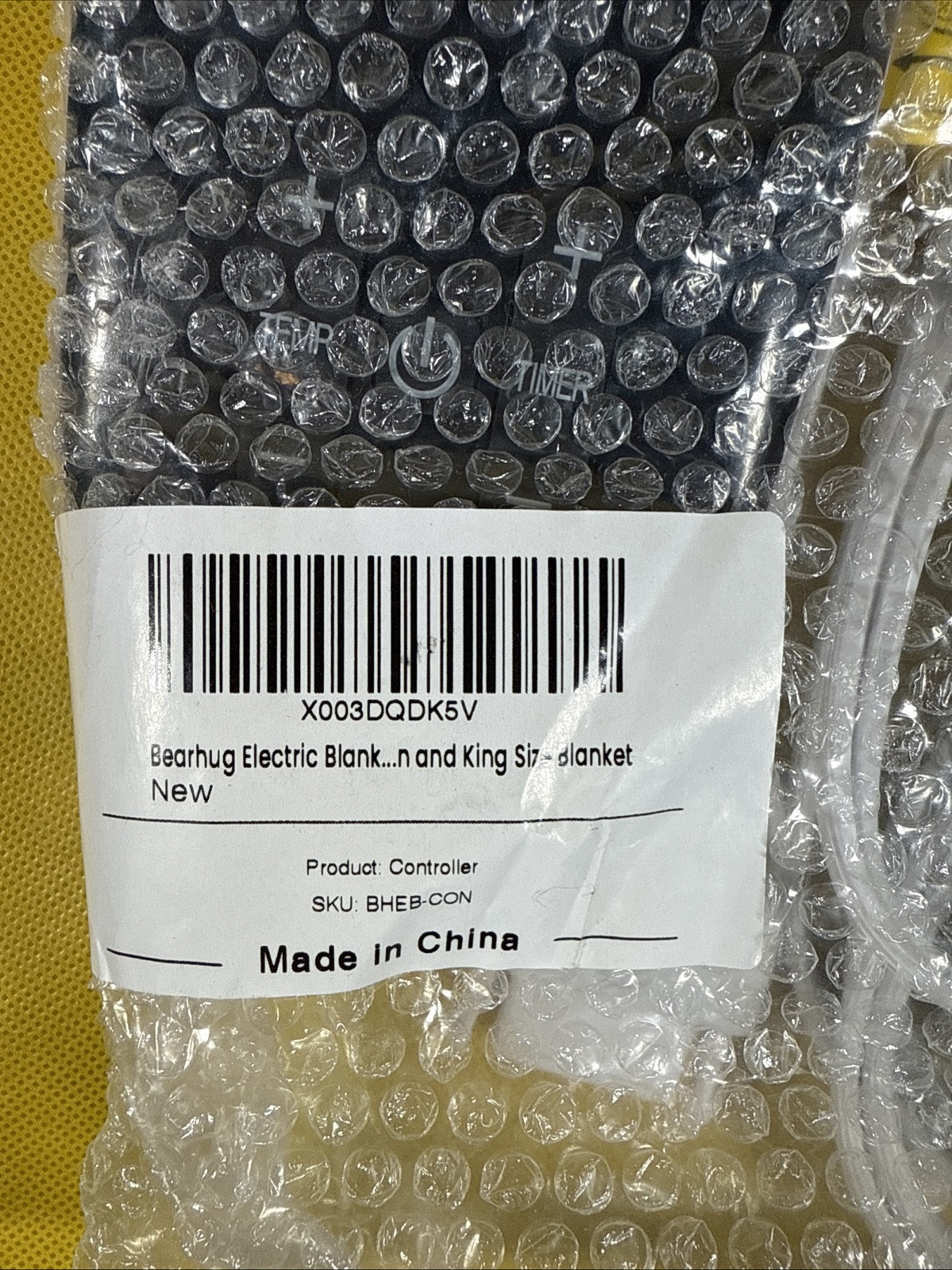 Bearhug Heated Blanket King Size 100" x 90" Dual Controller Only AM7