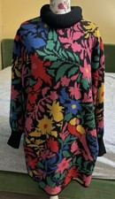 Farm Rio NEW w/ Tags Tropical Garden Sweater Dress Size Large Retail $195