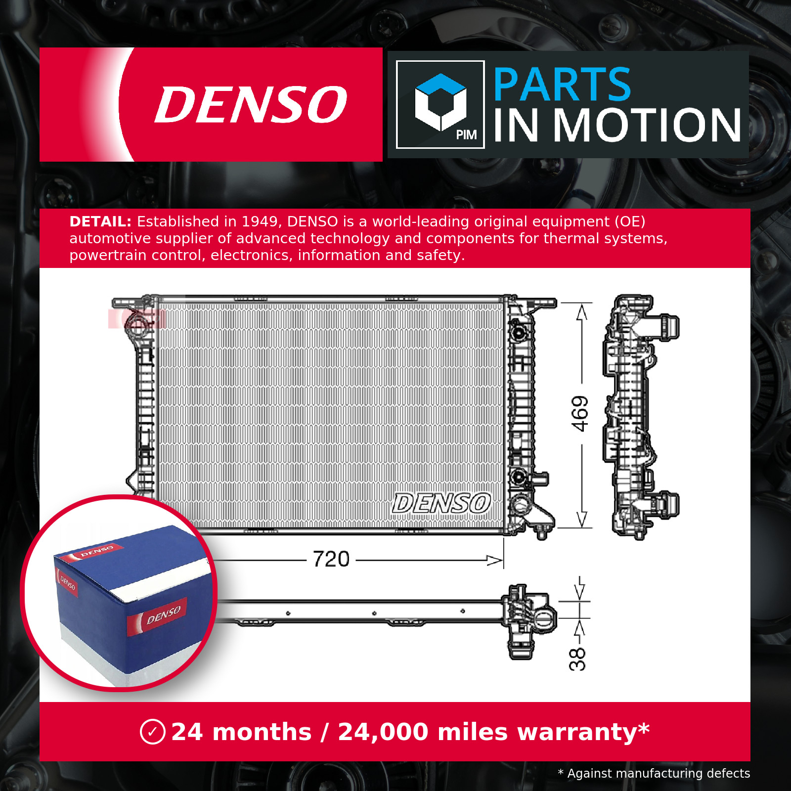 Radiator fits AUDI Q5 8RB 3.0D 12 to 17 Denso 8K0121251AA 8K0121251AL 8K0121251Q - Image 27