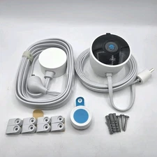 New Google Nest Cam Outdoor Security Wired Camera NC2100ES Wi-Fi 1080P + Extras 