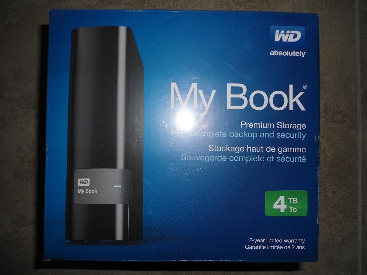 Western Digital My Book 4TB, External, 3.5inch (WDBFJK0040HBK-NESN