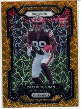 Cedric Tillman 2023 Panini Prizm #321 Cleveland Browns Lazer RC