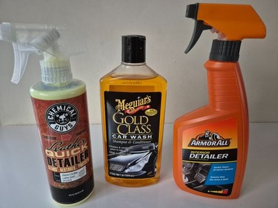 Meguiar's Shampoo Chemical Guys Quick Detailer und Armorall Interior Detailer