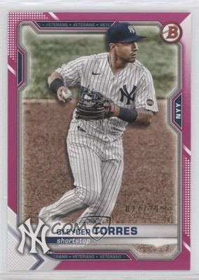 2021 Bowman Fuchsia Border 27/299 Gleyber Torres #97 0c6