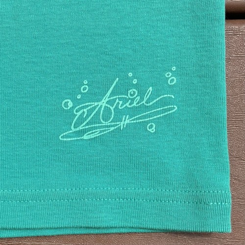 Hanna Andersson Disney “Ariel” Green Short-John Pajamas In Organic Cotton, 6-7 - Picture 3 of 7