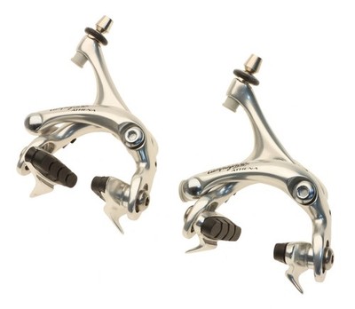 キャリパーブレーキ　Campagnolo　ATHENA Campagnolo Athena Brake Calipers Pair Rim Dual Pivot Silver 1996