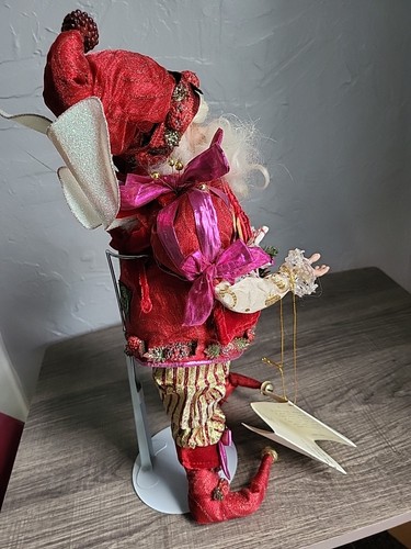 3 Vtg Mark Roberts Fairy Christmas Santas, Raspberry, Kris Kringle, Etc  - Picture 6 of 24