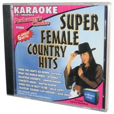 Performer's Choice Karaoke CD  Graphics Super Female Country Hits Music CD
