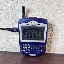 BlackBerry Nextel 7510 RIM Cellular Phone QWERTY Keypad Blue - Tested Works Rare