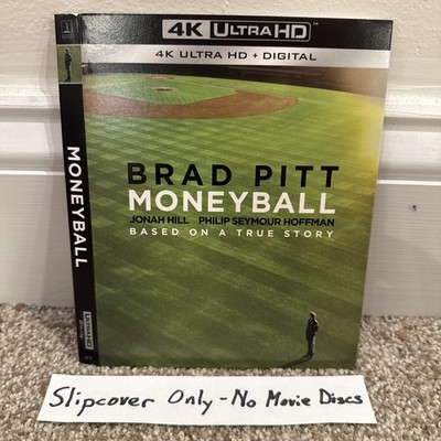Moneyball 4K Blu-ray Slipcover Only 2011 Brad Pitt Phillip Seymour Hoffman Slip