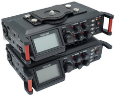 Lot (2) TASCAM DR-70D 4-Channel Audio Recordi...