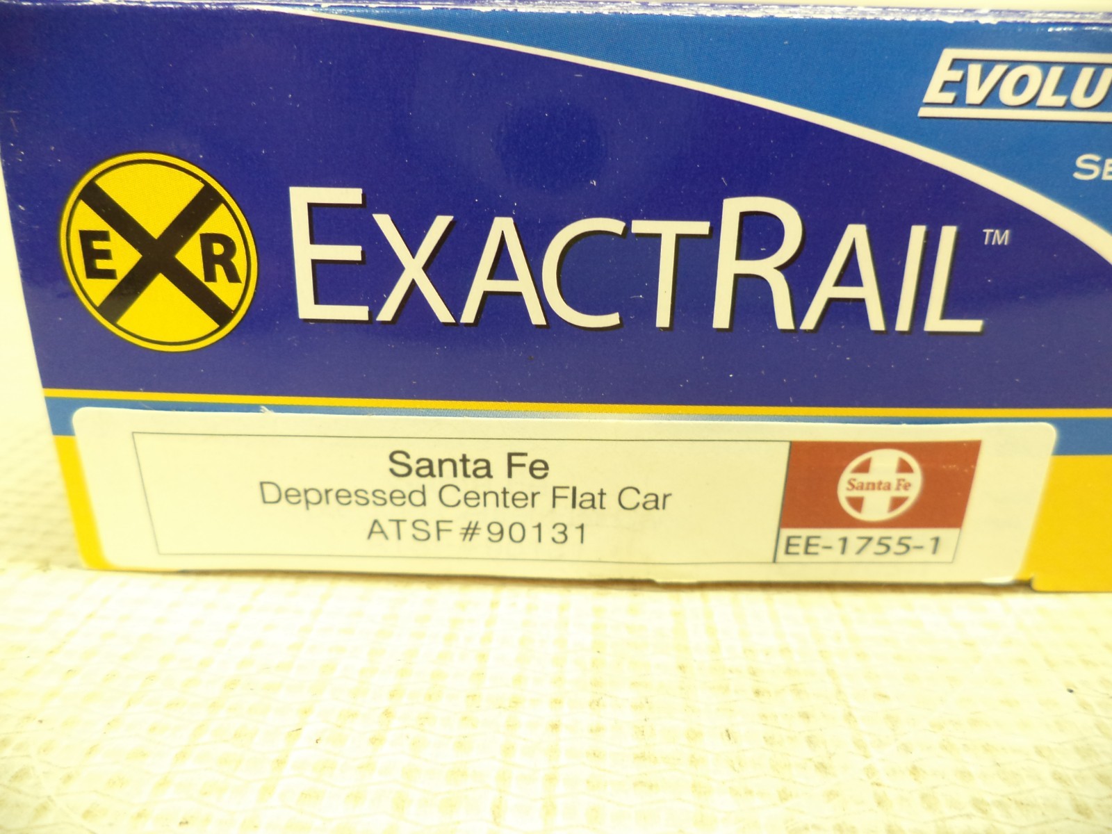 Exact Rail Ho 1755-1, Depressed Center Flat Car, Santa Fe 90131