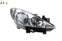 Scheinwerfer Passend FüR Peugeot 307 07/05- Rechts Beifahrerseite + Leuchtmittel