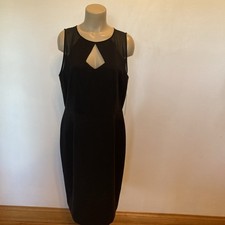 New $128.00 Tahari Arthur S. Levine size 14 black sleeveless dress