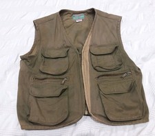 Brino Khaki Fishing Vest Large Multi Pockets