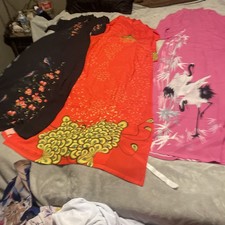 3 pieces AO Dai Vietnamese Traditional Dress No Pants lot 5