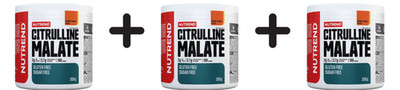 3 x Nutrend Citrulline Malate, Orange & Mango - 300g (49,99 EUR/kg)