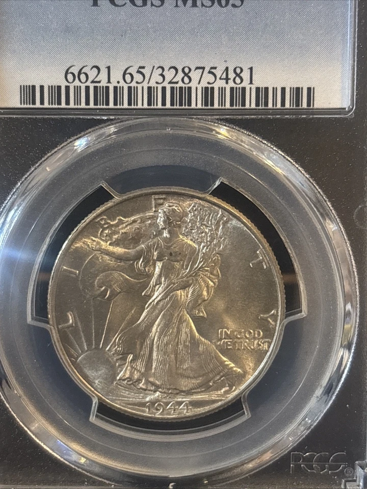 1944 PCGS MS 65 Walking Liberty Half Dollar 50c Coin FREE SHIPPING - Image 3 of 4