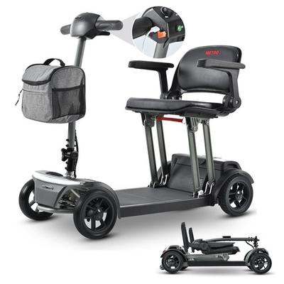 #ad Metro Mobility AIR TRAVELLER Long Range Folding Electric Mobility Scooter $679.99