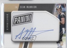 2015 Panini National Convention VIP Sean Mannion #VIP18 Patch Auto a0s