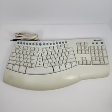 Microsoft Natural Keyboard Pro USB  PS/2 Wired Ergonomic Keyboard White RT9401