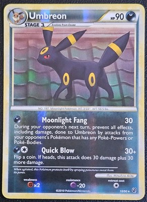 Umbreon 10/90 Undaunted Reverse Holo LP