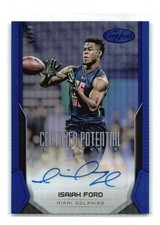 Isaiah Ford 2017 Certified Potential Signatures #CPS-IF - Mirror Blue /50