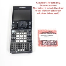 Texas Instruments TI-Nspire CX Calculator (FOR PARTS ONLY) plus NEW Battery READ