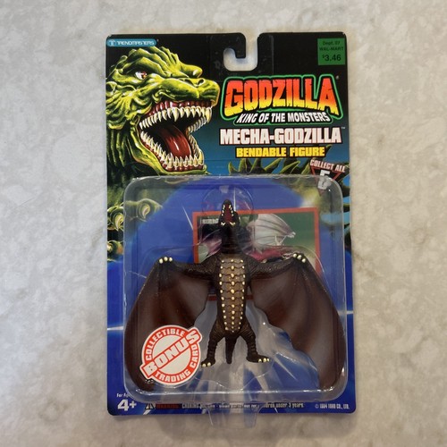 Godzilla King Monsters 1994 Trendmasters ERROR CARD Rodan on Mecha-Godzilla card