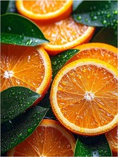 Tile Mural Oranges Citrus Fruit Kitchen Bathroom Wall Backsplash Marble Ceramic