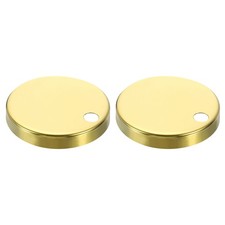 2Pcs Toilet Seat Hinge Cover 60mm Toilet Pan Top Decorative Covers Gold