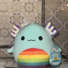 Squishmallows Anastasia the Teal Gay Pride Month Axolotl 8" LGBTQ Rainbow