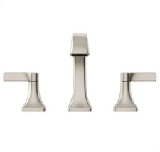 Kohler Riverly Widespread Bathroom Sink Faucet Brass In Brushed Nickel