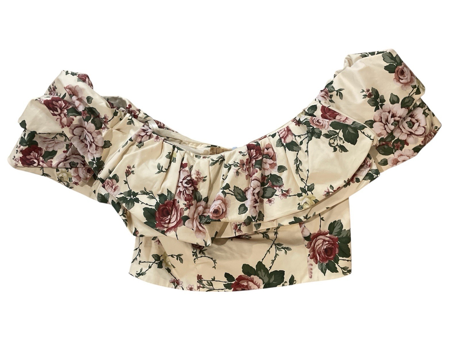 Antonio Melani x The Style Bungalow Women’s Miraflores Floral Crop Top Sz 0
