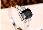 2Ct Princess Cut LabCreated Black Gemstone Ring  — photo 5