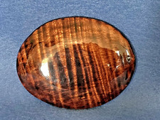 Glossy Shiny Wooden Artisan Oval Belt Buckle